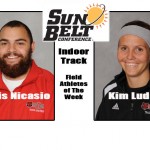 Ludick and Nicasio of Red Wolves Track Team Claim Conference Honor