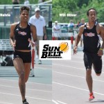 Nelvis and Oliver of Red Wolves Track Claim Sun Belt Honors 