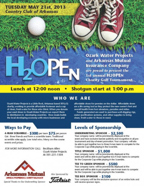 H2Open Arkansas Charity Golf Tournament