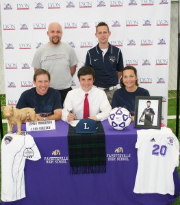 Jamey Morrison III signs letter to play soccer for Lyon College