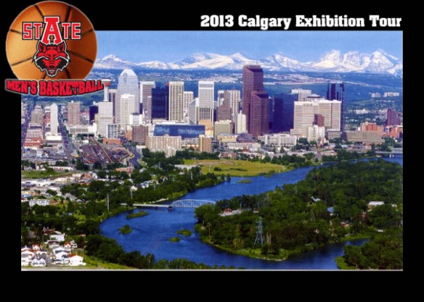Red Wolves basketball Calgary tour