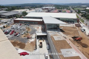 Arkansas Razorback football center top-exterior