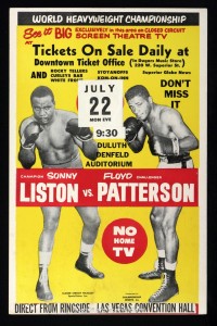 Arkansas native sonny liston vs patterson poster
