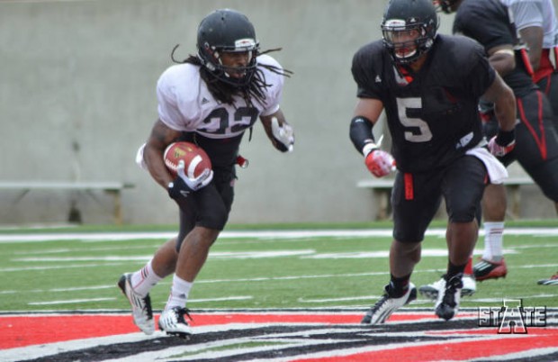Red Wolves football practice report working on details