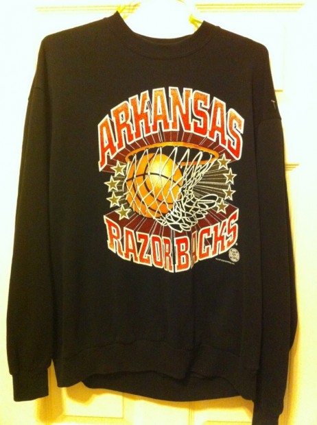 Vintage Razorbacks gear basketball shirt