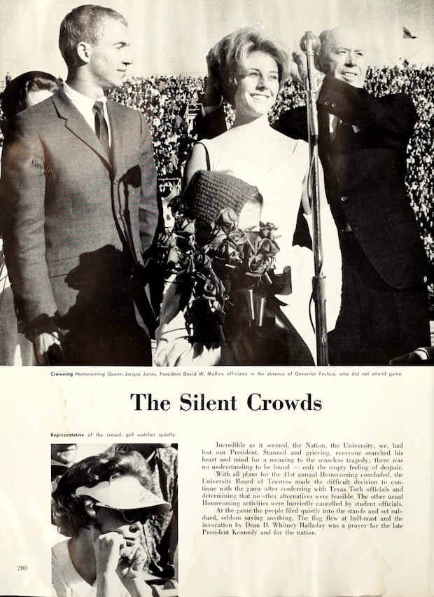 50 Years Ago - The JFK Assassination and a Razorback Game homecoming court