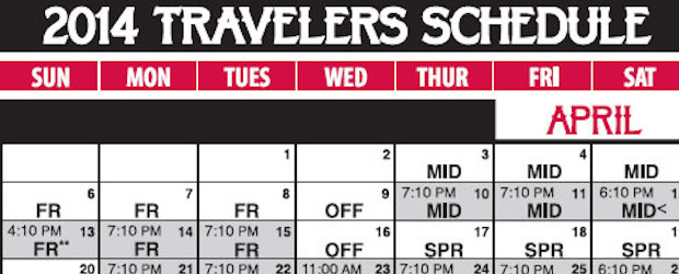 2014 arkansas travelers baseball schedule