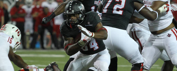 Red Wolves Win with rushing